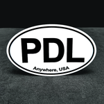 PDL OVAL STICKER 4"